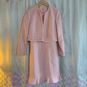 Vintage Neiman Marcus Exclusive Pink Dress & Jacket Set  Women's Size 6